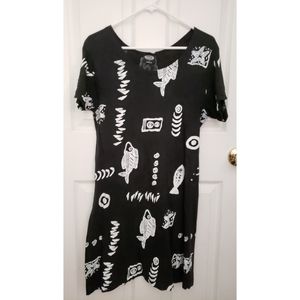 Fish print dress